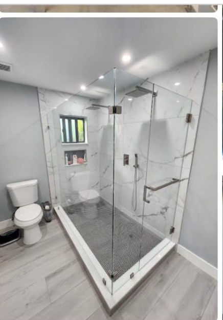 Marble Walk-In Shower